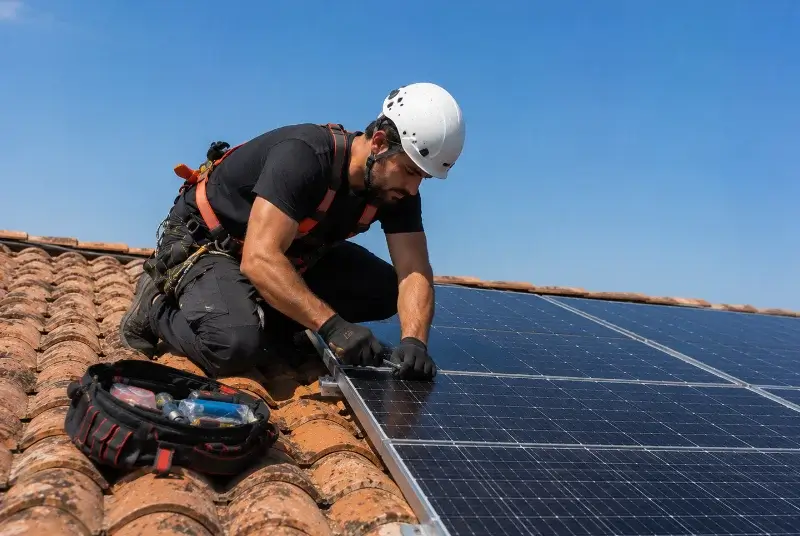 Maintenance et monitoring de panneaux solaires à Audignon